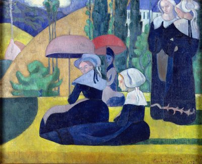 Breton Women in the Shade, 1892 by Emile Bernard